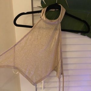 nordstrom top shop bandana sparkle crop top